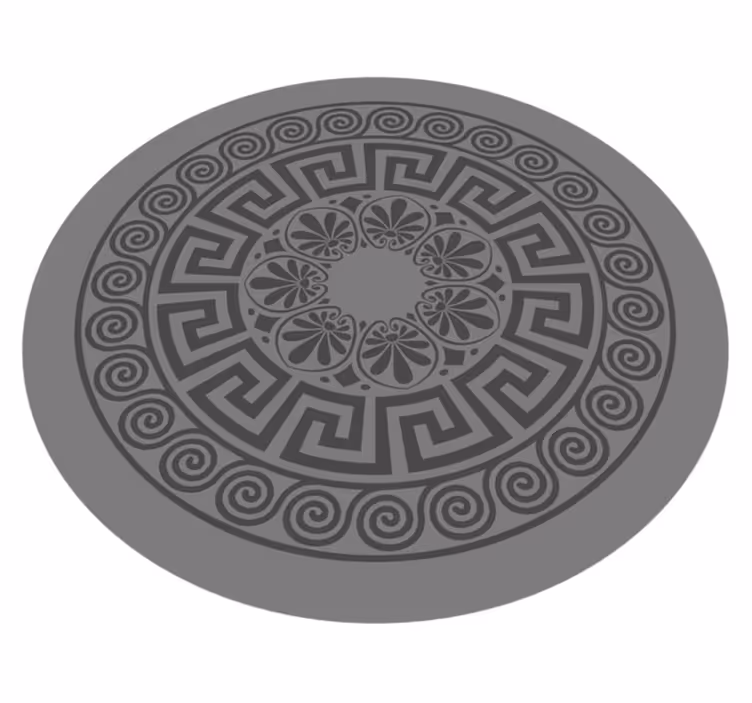 Vinyl tapijt mandala met mandala geïnspireerd motief - TenStickers