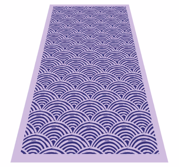 Golvend lijnpatroon vinyl tapijt geometrisch - TenStickers