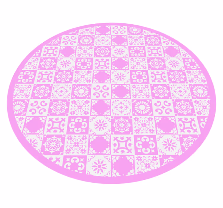 Vinyl tapijt mandala geïnspireerde cirkel - TenStickers