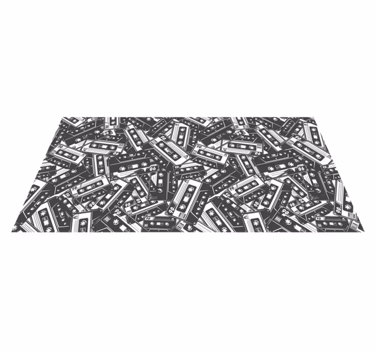 Cassette wirwar vinyl tapijt spel - TenStickers