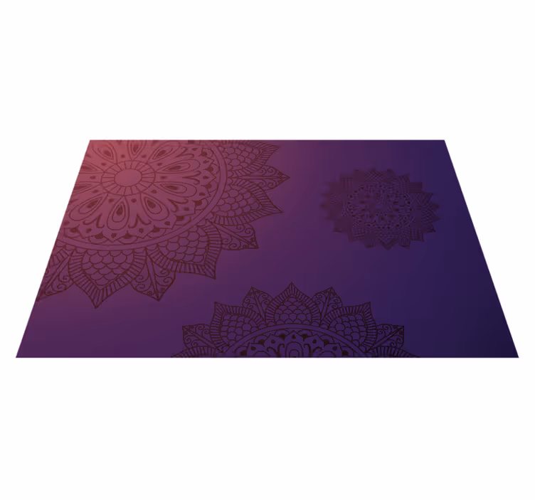 Vinyl tapijt mandala mandala patroon vloerkleed - TenStickers