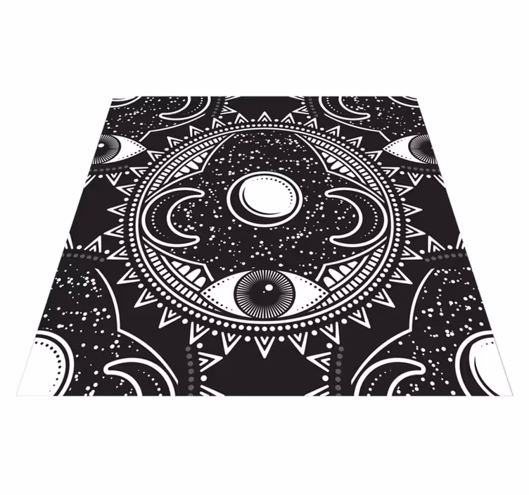 Vinyl tapijt mandala hemels mandala patroon - TenStickers