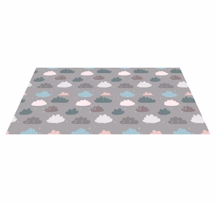 Wolken patroon vinyl tapijt baby - TenStickers
