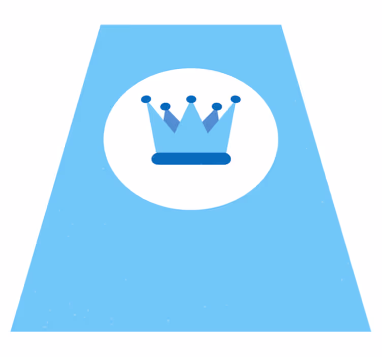 Embleem van de koninklijke kroon vinyl tapijt baby - TenStickers