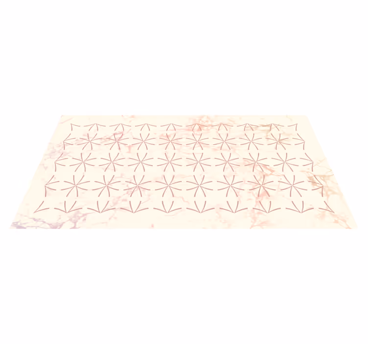 Geometrisch sterpatroon vinyl tapijt woonkamer - TenStickers