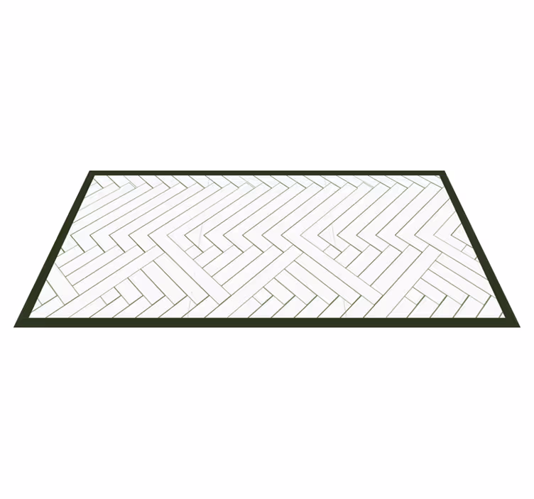 Chevron keukenloper vinyl vloerkleed keuken - TenStickers