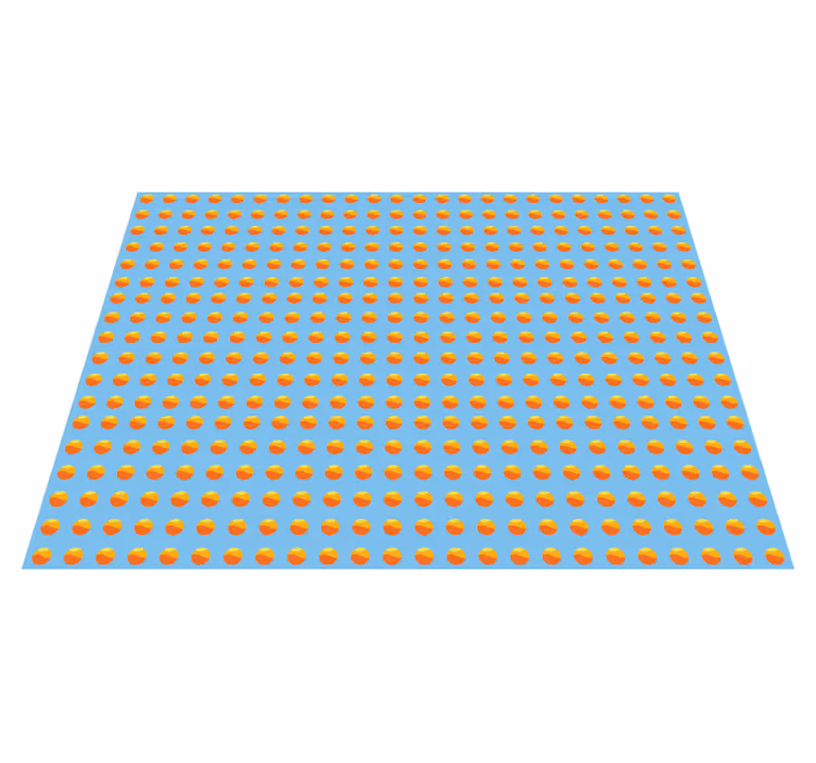 Vinyl tapijt met houtstructuur sunshine oranges patroon - TenStickers