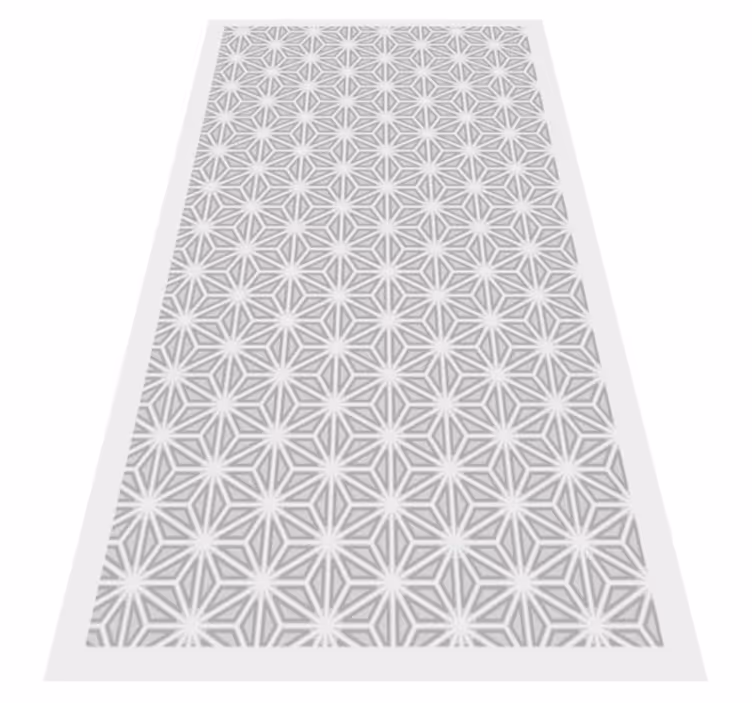 Geometrische accentuering vinyl tapijt geometrisch - TenStickers