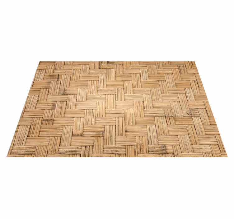 Parket patroon vinyl tapijt met houtstructuur - TenStickers