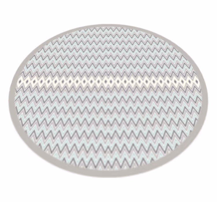 Chevronpatroondetail vinyl tapijt met strepen - TenStickers