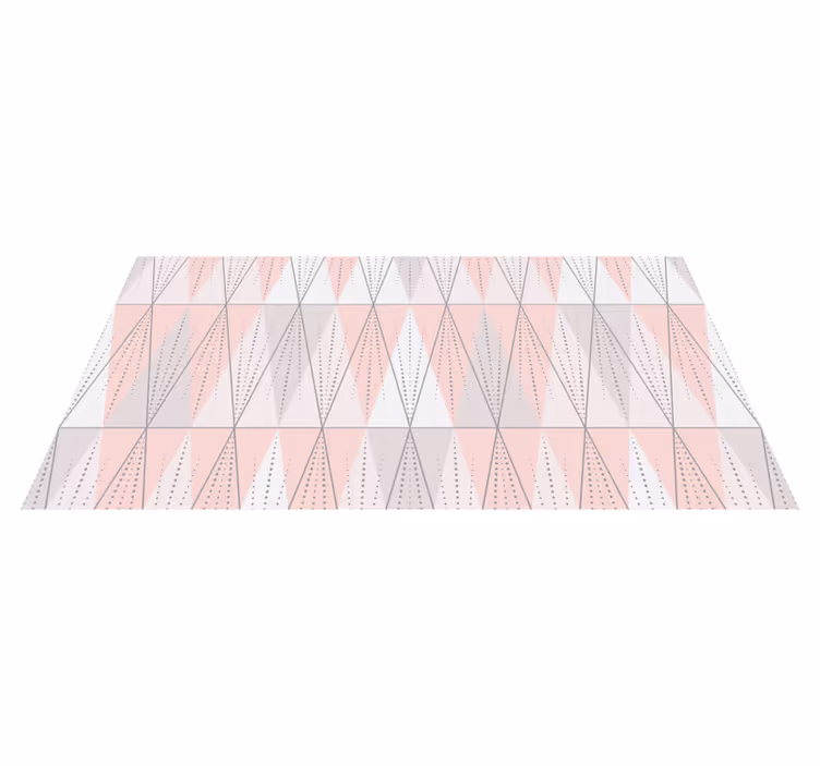 Geometrische lineariteit vinyl tapijt geometrisch - TenStickers