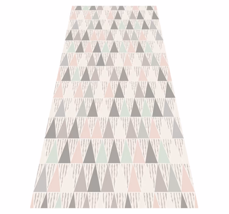 Driehoekige geometrische vinyl tapijt geometrisch - TenStickers
