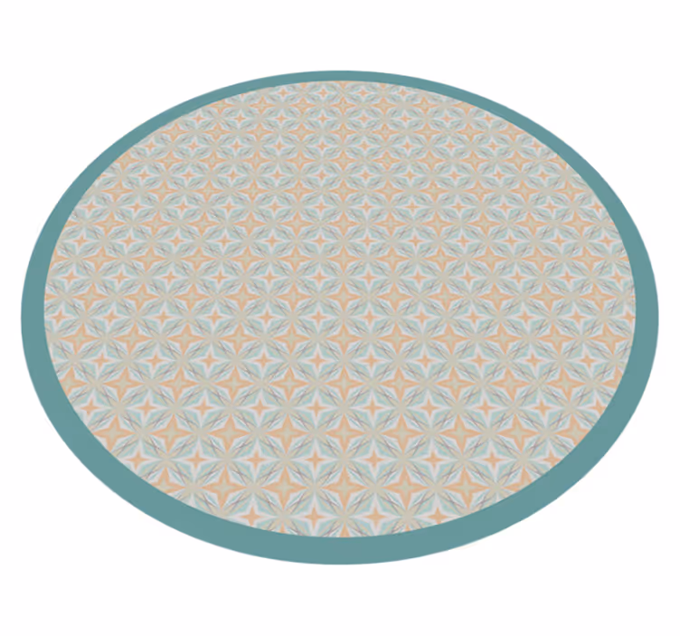 Mozaïekpatroon cirkel vinyl tapijt mozaïek - TenStickers