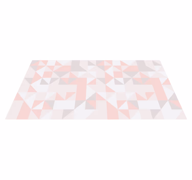 Geometrisch pastelmotief vinyl tapijt geometrisch - TenStickers