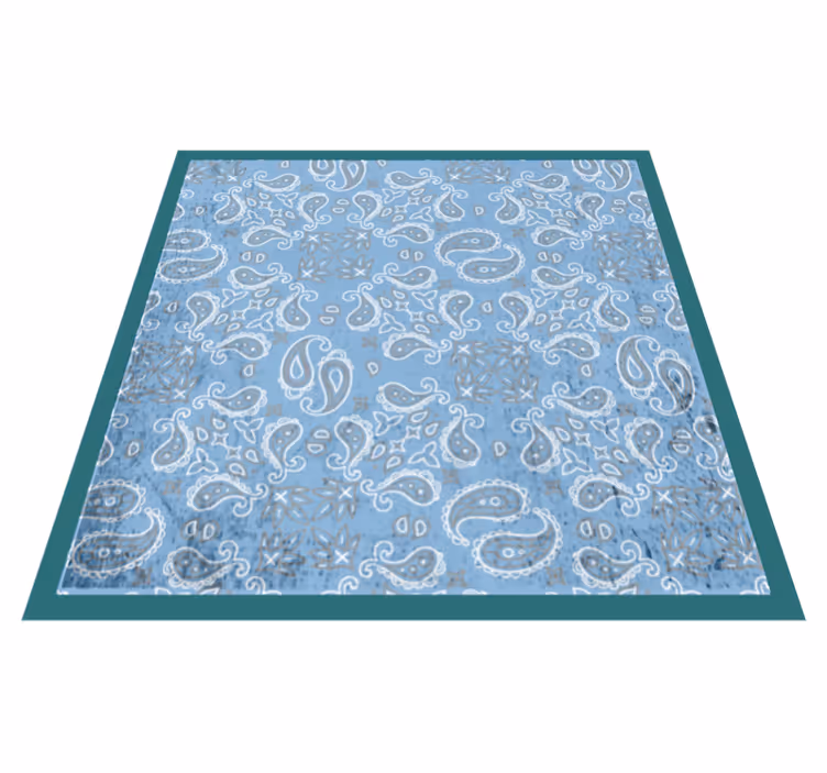 Paisley tegelpatroon vinyl tapijt tegels - TenStickers