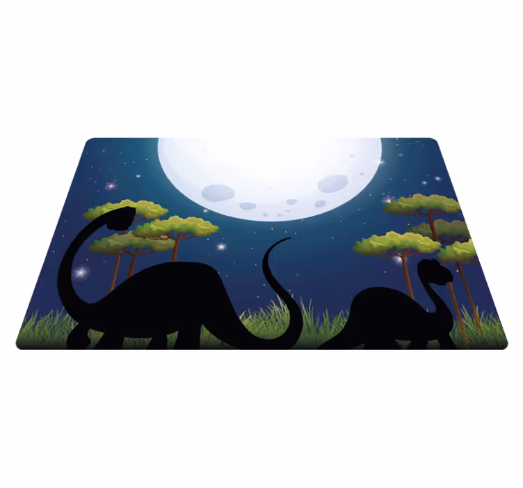 Safari-avonturencircuit vinyl tapijt voor meer kinderen - TenStickers