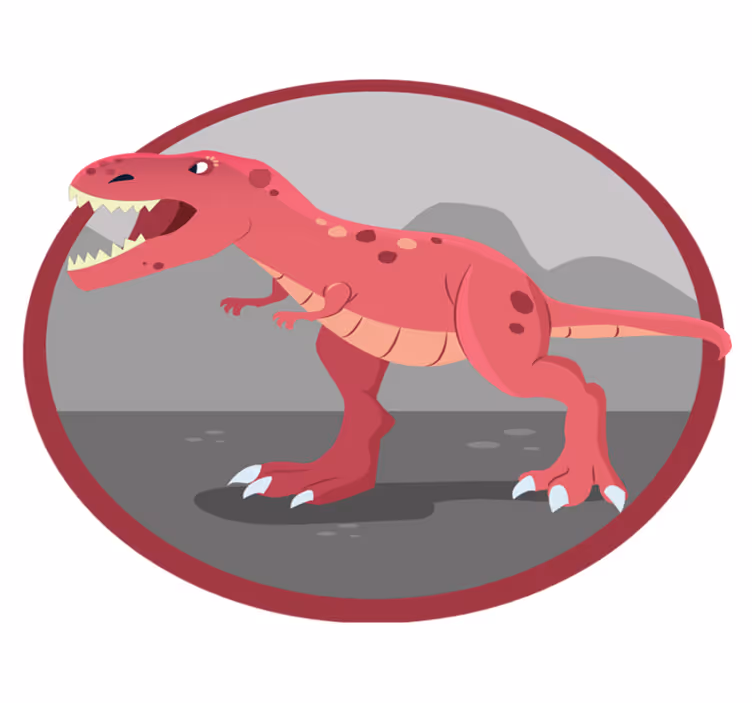 Dinosaurus speeltijd vinyl tapijt kind - TenStickers