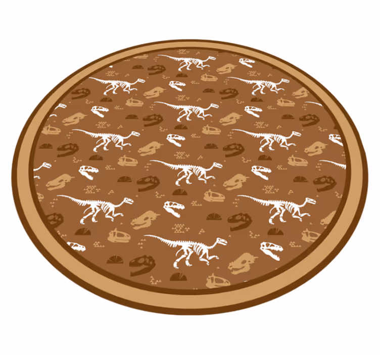 Dinosaurusmotieven vinyl tapijt voor meer kinderen - TenStickers