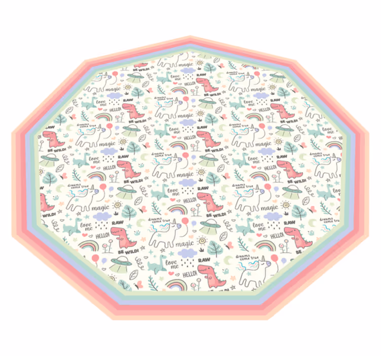 Speels alfabetmotief vinyl tapijt kind - TenStickers