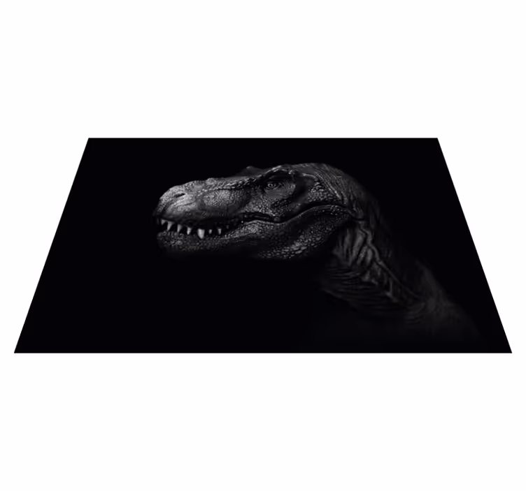 Tyrannosaurus portret dieren vinyl tapijt - TenStickers