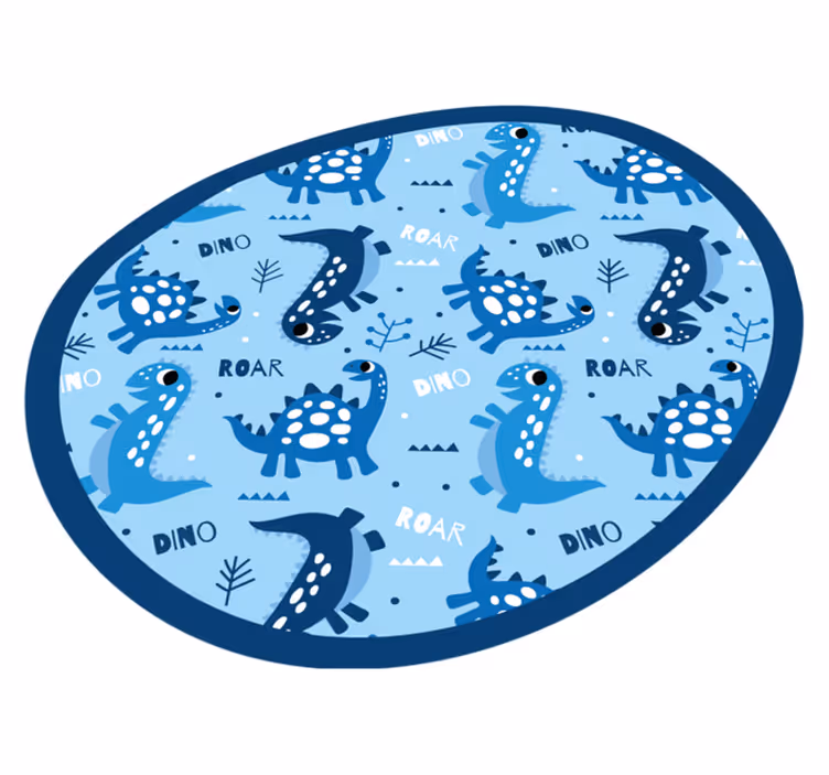 Dinosaurussen speelkring vinyl tapijt voor meer kinderen - TenStickers