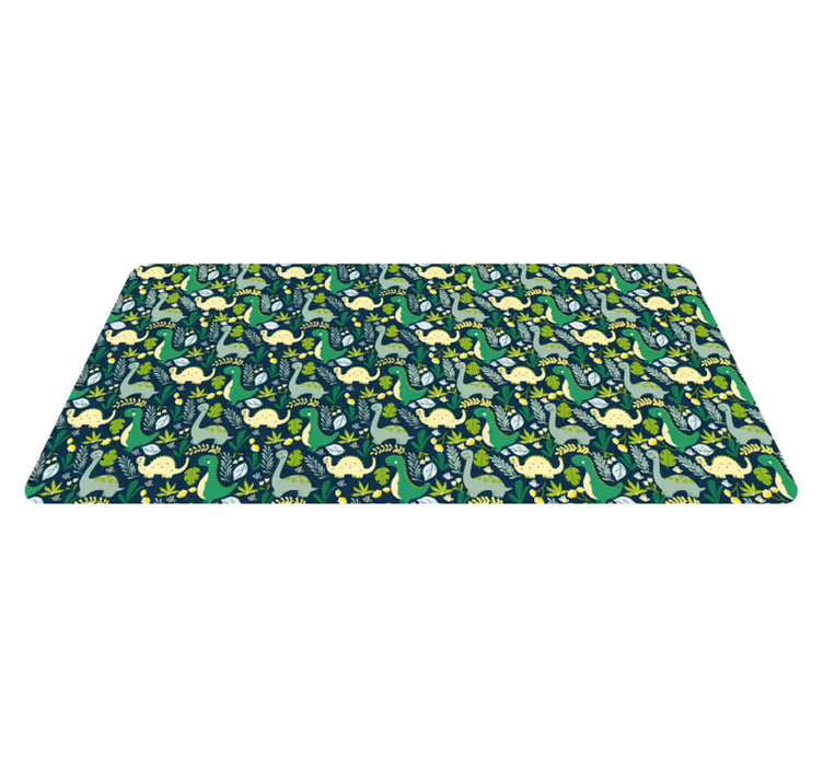 Jungle safari thema vinyl tapijt kind - TenStickers