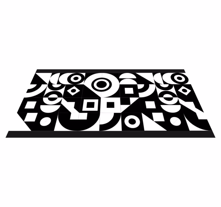 Vinyl tapijt geometrisch abstract geometrisch ensemble - TenStickers