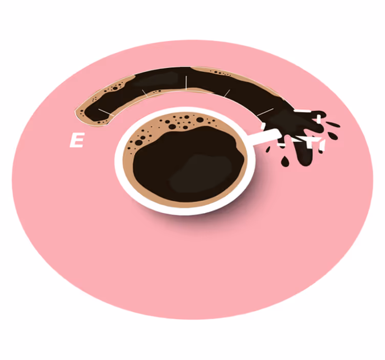Gemorste koffie vinyl tapijt met textuur - TenStickers