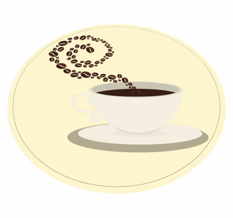 Koffie aroma beelden vinyl vloerkleed keuken - TenStickers