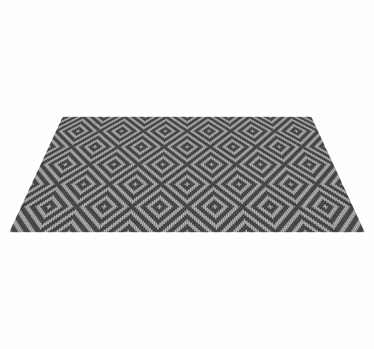 Geometrisch patroondetail vinyl tapijt tegels - TenStickers