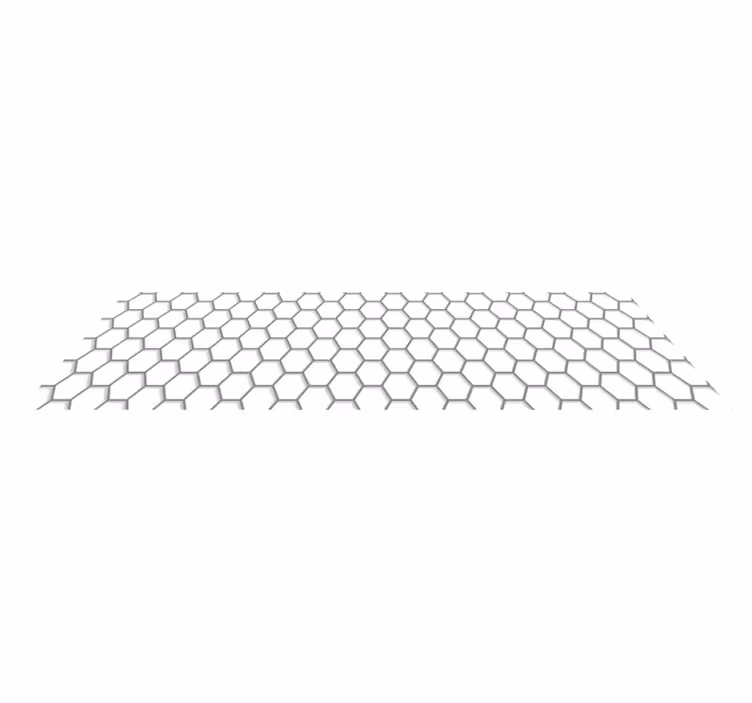 Hexagonale tegels vinyl vloerkleed keuken - TenStickers