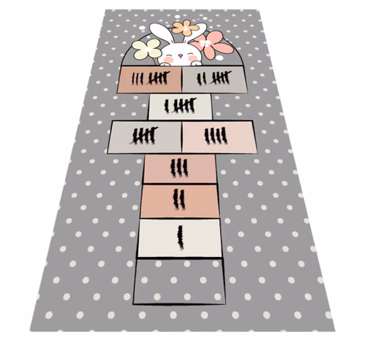Hinkelspel-gameplay vinyl tapijt baby - TenStickers