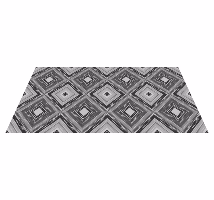 Diamant illusie vinyl tapijt geometrisch - TenStickers