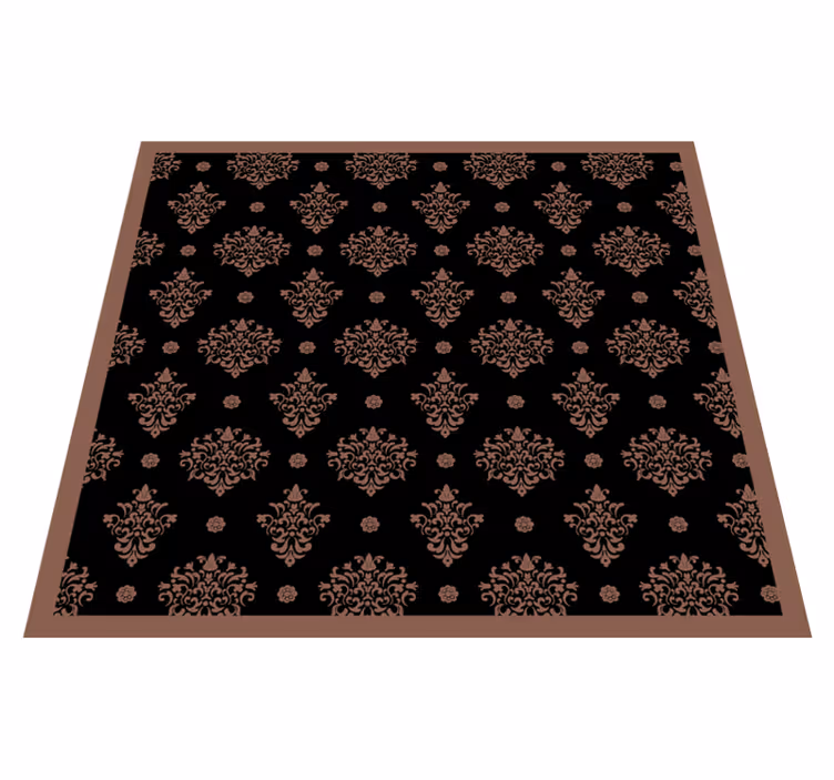 Bloemig sierlijk vinyl tapijt bloemen en planten - TenStickers
