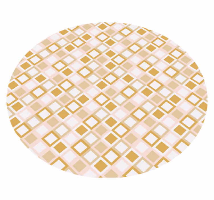 Geometrische rasterstructuur vinyl tapijt geometrisch - TenStickers