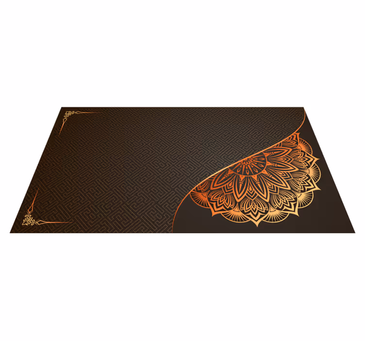 Vinyl tapijt mandala hoekontwerp mandala - TenStickers