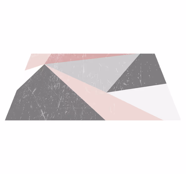 Geometrische vormen overlay vinyl tapijt geometrisch - TenStickers