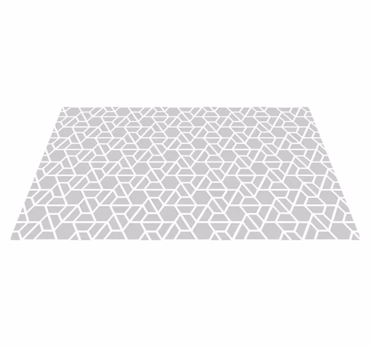Geometrisch roosterstructuur vinyl tapijt geometrisch - TenStickers