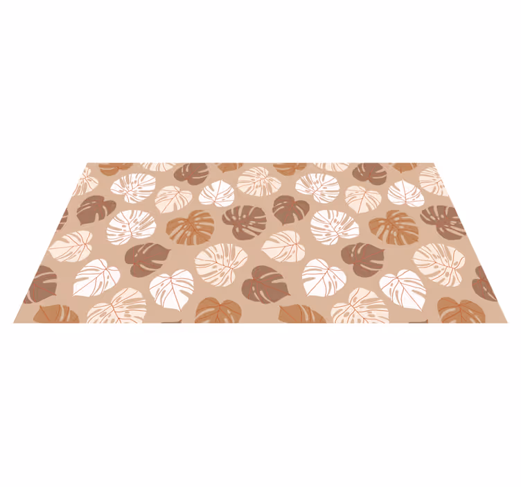 Monsterlijke verrukking vinyl tapijt bloemen en planten - TenStickers
