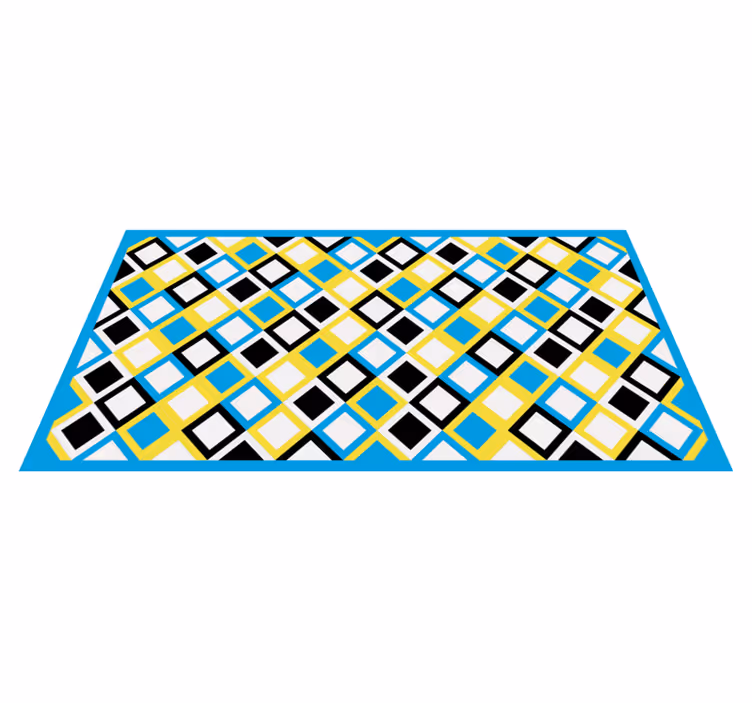 Geometrisch argylemotief vinyl tapijt geometrisch - TenStickers