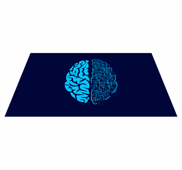 Cerebraal contrast vinyl tapijt modern - TenStickers