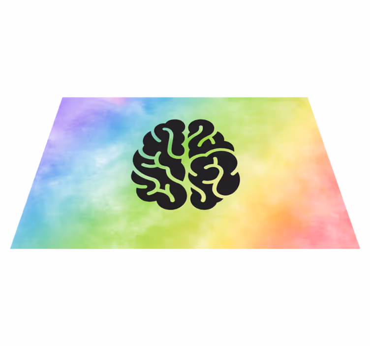 Educatieve regenboog vinyl tapijt voor meer kinderen - TenStickers