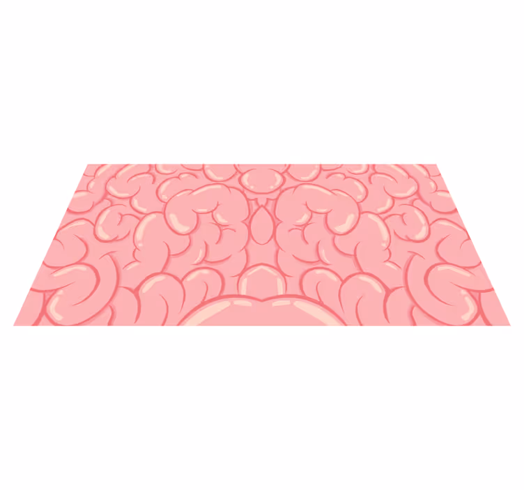 Abstracte rondingen vinyl tapijt met textuur - TenStickers