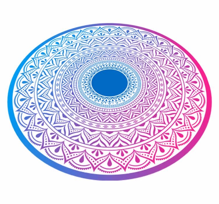 Vinyl tapijt mandala circulaire mandala array - TenStickers