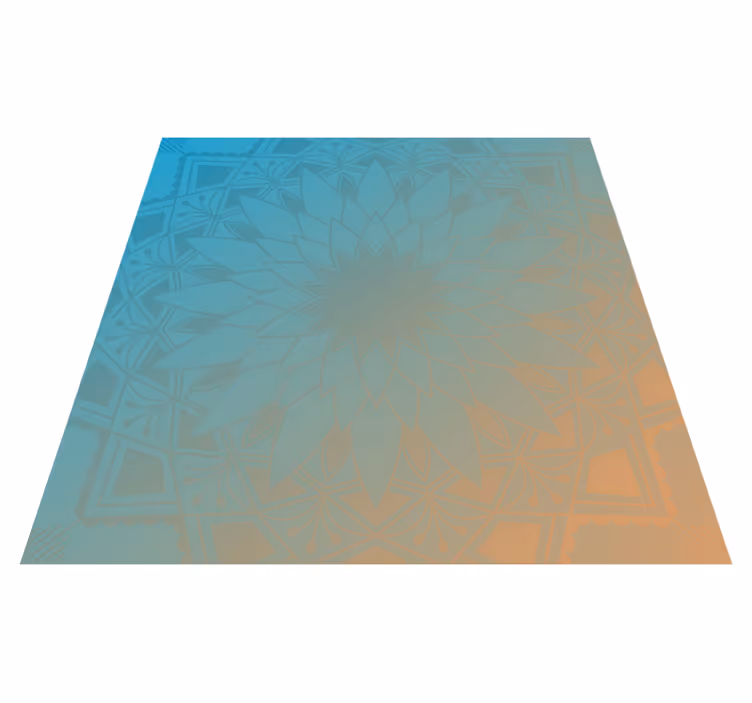 Vinyl tapijt mandala vervaging - TenStickers