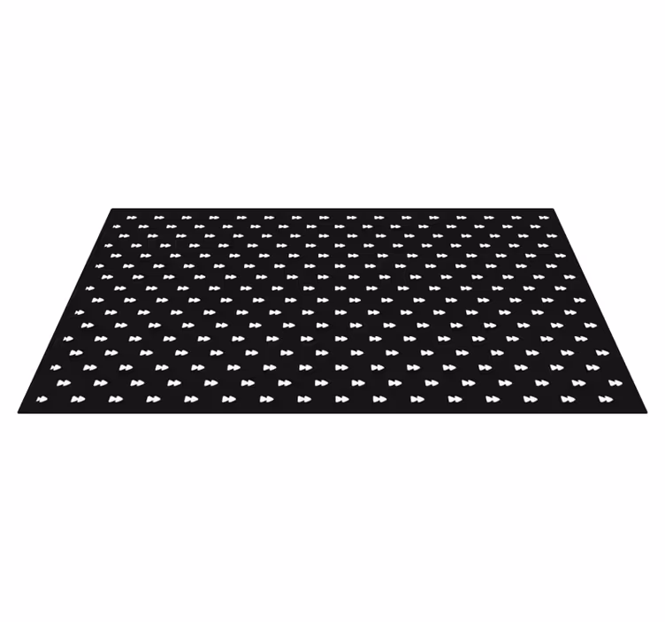 Monochrome strikjes vinyl tapijt met strepen - TenStickers