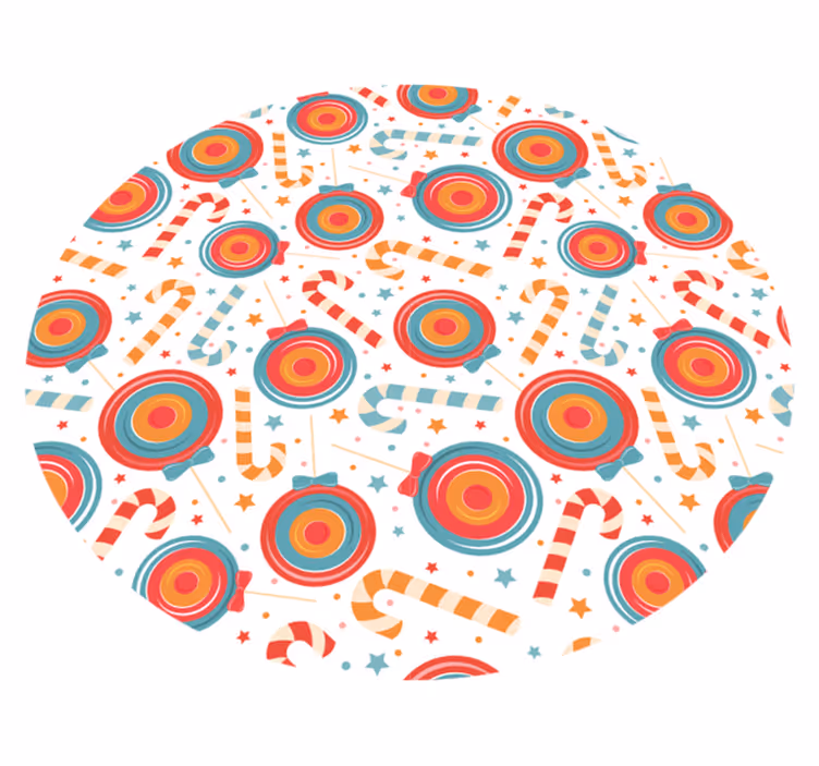 Candyland-afbeeldingen vinyl tapijt spel - TenStickers