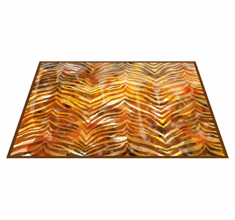 Safari-sfeer vinyl tapijt dierenprint - TenStickers