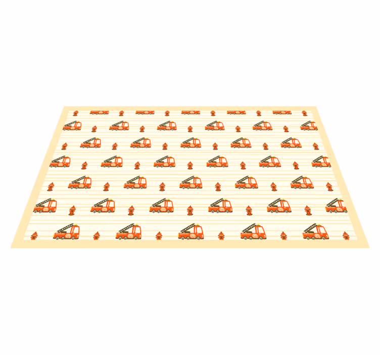 Speels transportthema vinyl tapijt voor meer kinderen - TenStickers