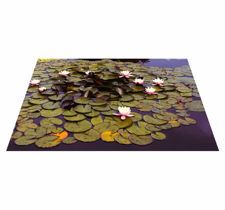 Lelievijver schoonheid vinyl tapijt bloemen en planten - TenStickers